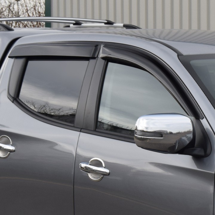Set 4 Paravânturi, Trux, Culoare Fumuriu, Mitsubishi L200 Cabină Dublă 2019 - 2021 - EDK.ro