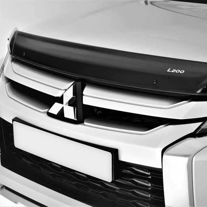 Bonnet Protector, Trux Logo, Color Dark Smoke, Mitsubishi L200 Double Cab / Extra Cab 2019 - 2021 - EDK.ro