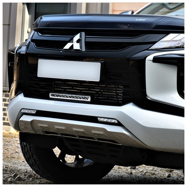 EC Approved LED Projector Integration Kit for Front Bumper, Osram 350mm, Mitsubishi L200 Double Cab / Extra Cab 2019 - 2021 - ED
