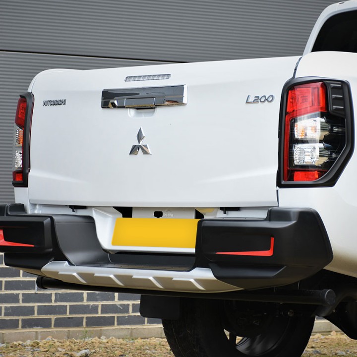 LED Tail Lights, Trux Surrounds, Color Matt Black, Mitsubishi L200 Double Cab / Extra Cab 2019 - 2021 - EDK.ro