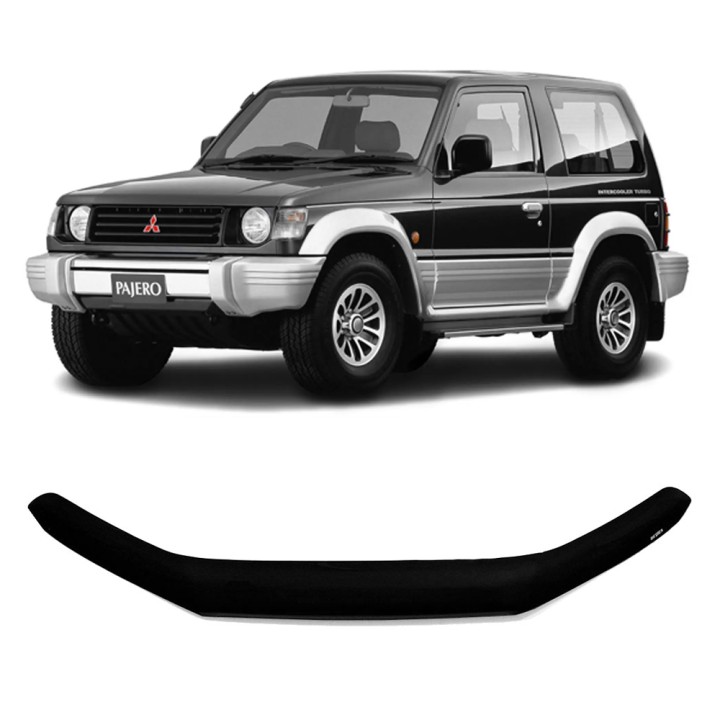 Deflector Capotă, Trux, Culoare Fumuriu Închis, Mitsubishi Pajero 1991 - 2000 - EDK.ro