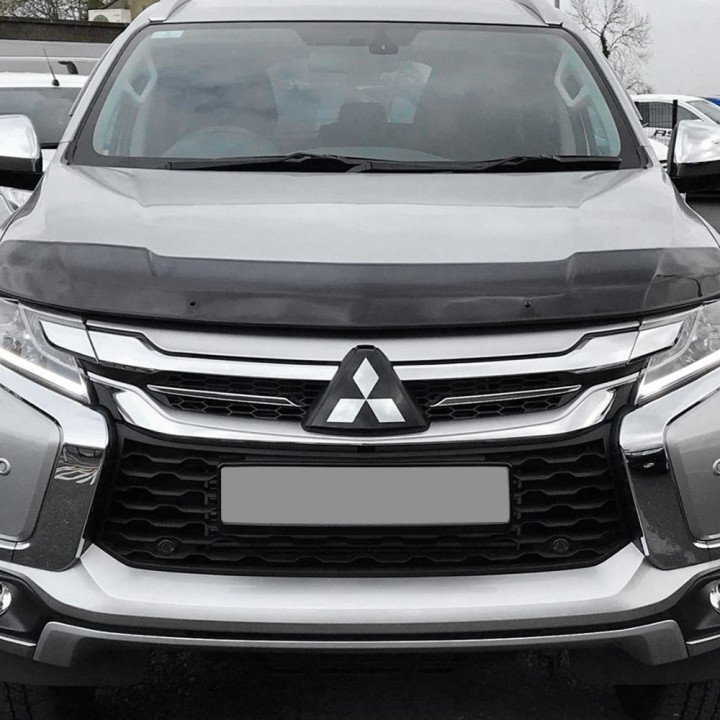 Bonnet Protector, Trux Sport, Color Dark Smoke, Mitsubishi Pajero 2016 - Present - EDK.ro