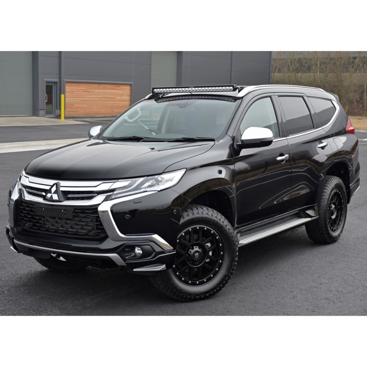 Spoiler Bară Față, Predator Sport Two Bucăți in X08, Culoare Negru, Mitsubishi Pajero 2018 - Prezent - EDK.ro