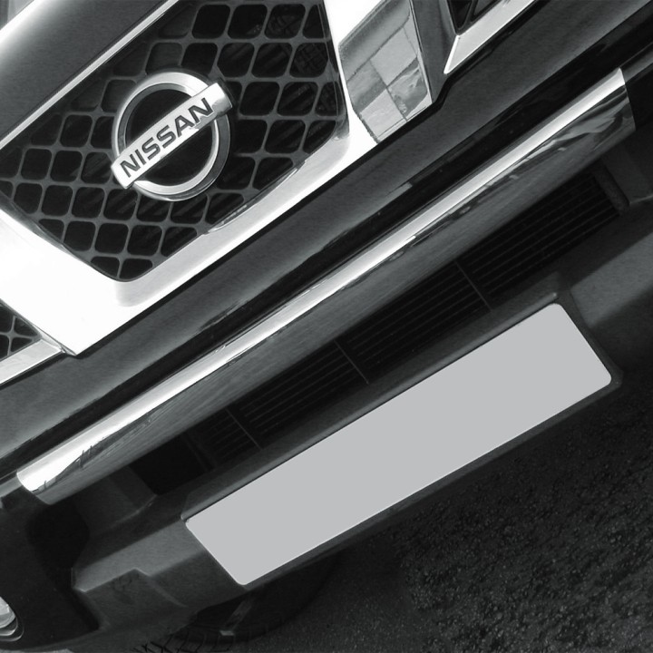 Steel Lower Bumper Trim, Trux, Color Stainless, Nissan Navara Double Cab 1998 - 2002 - EDK.ro