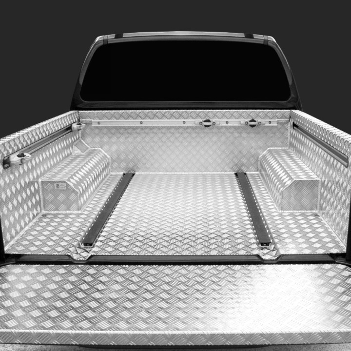 Over Rail Bed Liner, NLG C-Channel, Nissan Navara Double Cab 2005 - 2015 - EDK.ro