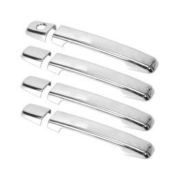 Door Handle Covers, Trux, Color Chrome, Nissan Navara Double Cab 2005 - 2015 - EDK.ro