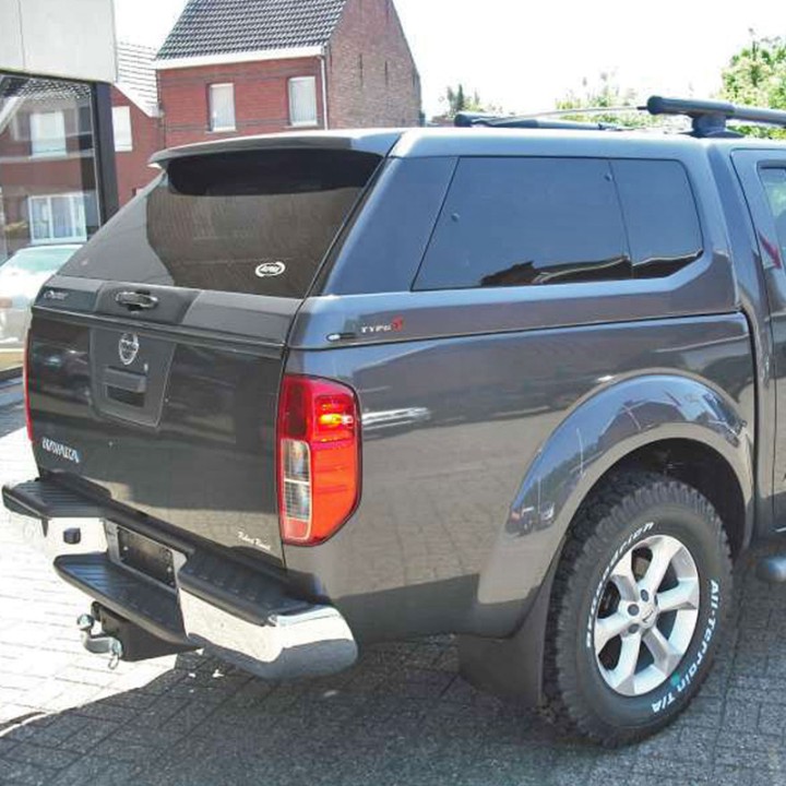 Hardtop Bed Cover, Alpha Type-E, Nissan Navara Double Cab 2005 - 2015 - EDK.ro