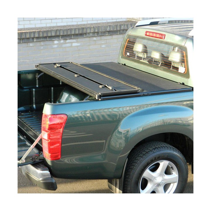 Lid Tonneau Bed Cover, Trux Tri-Fold, Nissan Navara Double Cab 2005 - 2015 - EDK.ro