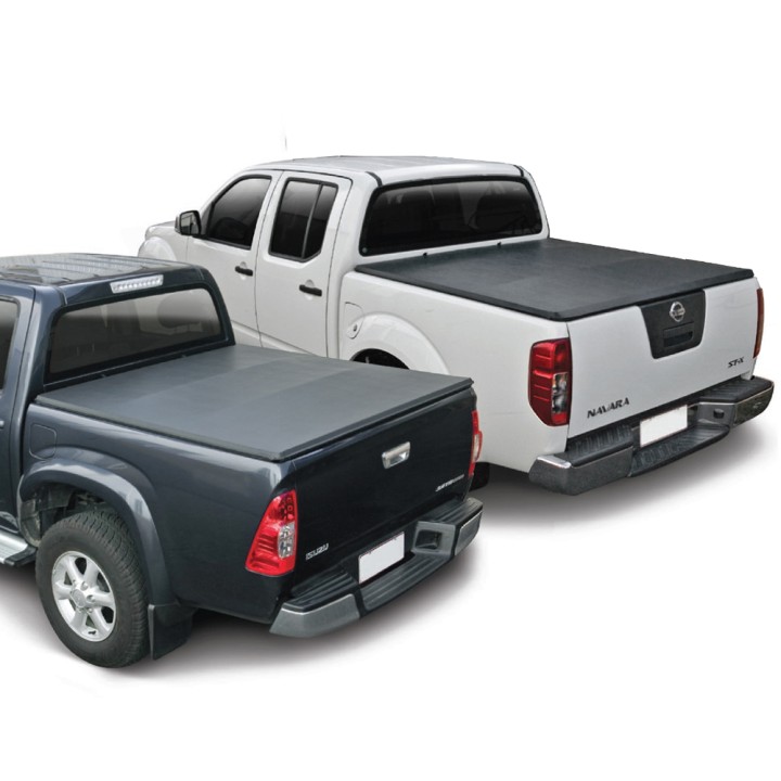 Lid Tonneau Bed Cover, Trux Tri-Fold, Nissan Navara Double Cab 2005 - 2015 - EDK.ro