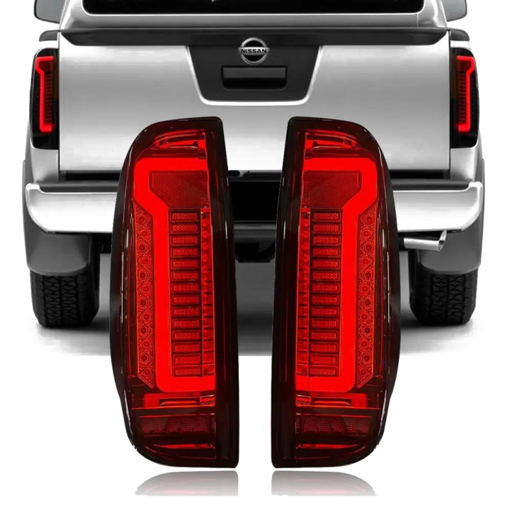 Stopuri LED, Predator Smoked, Nissan Navara Cabină Dublă / Cabină Extra 2005 - 2015 - EDK.ro