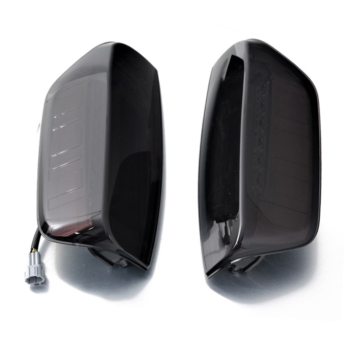 LED Tail Lights, Predator Smoked, Nissan Navara Double Cab / Extra Cab 2005 - 2015 - EDK.ro