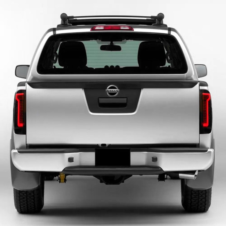 LED Tail Lights, Predator Smoked, Nissan Navara Double Cab / Extra Cab 2005 - 2015 - EDK.ro