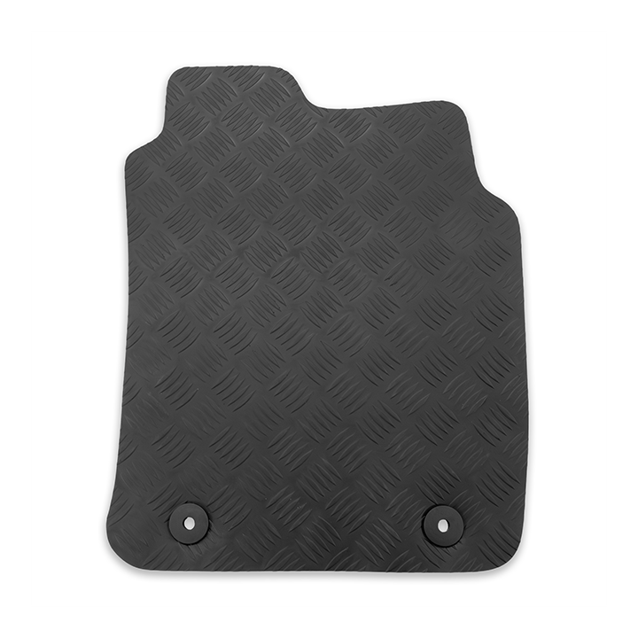 Covorașe, Trux Personalizate Față Cauciuc (Heavy Duty Checker Plate – 4 Bucăți), Nissan Navara Cabină Dublă 2005 - 2010 - EDK.ro