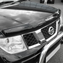 Deflector Capotă, Trux Logo, Culoare Fumuriu Închis, Nissan Navara Cabină Dublă / Cabină Extra 2005 - 2009 - EDK.ro