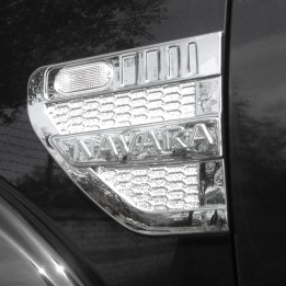 Side Indicator Covers, Trux, Color Chrome, Nissan Navara Double Cab / Extra Cab 2005 - 2010 - EDK.ro