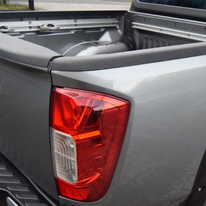 Bed Rail Caps, Aeroklas Tailgate Protection, Nissan Navara Double Cab 2016 - 2021 - EDK.ro