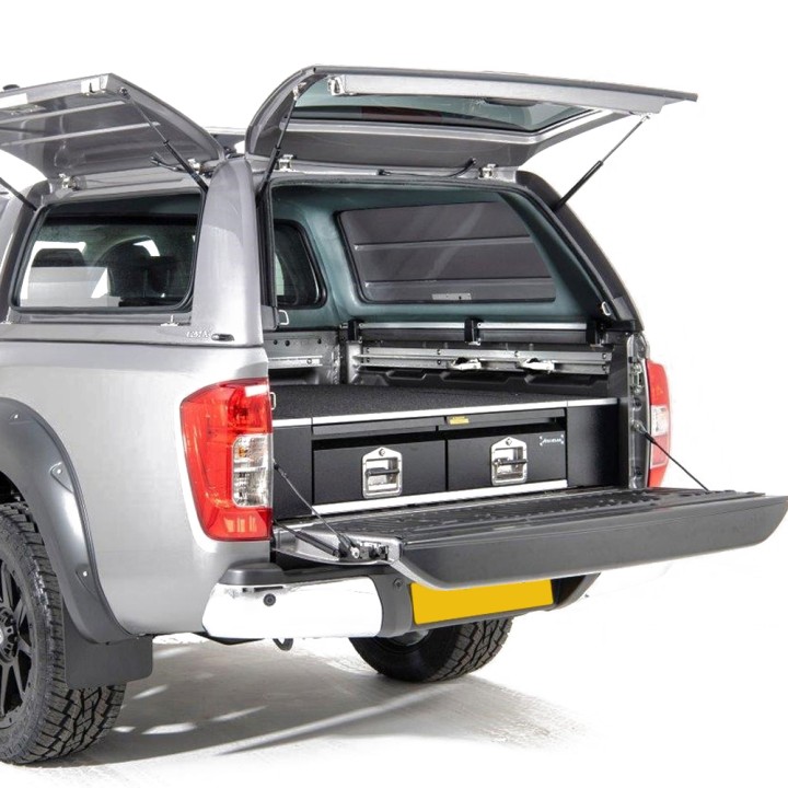 Drawer System, Aeroklas Bespoke Load Bed, Nissan Navara Double Cab 2016 - 2021 - EDK.ro