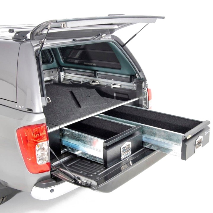 Drawer System, Aeroklas Bespoke Load Bed, Nissan Navara Double Cab 2016 - 2021 - EDK.ro