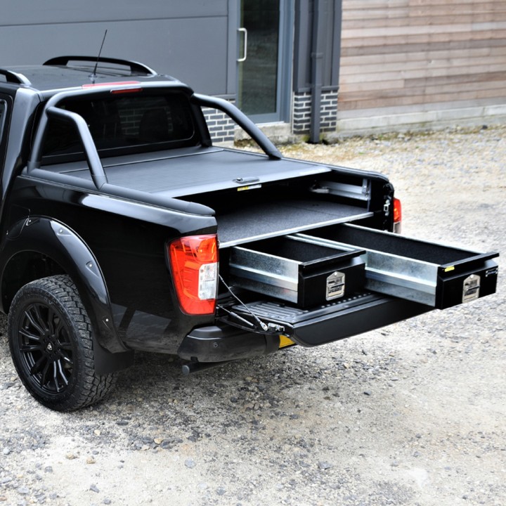 Drawer System, Aeroklas Bespoke Load Bed, Nissan Navara Double Cab 2016 - 2021 - EDK.ro