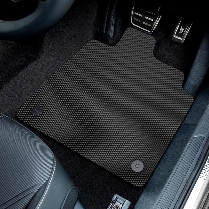 Floor Mats, Trux Tailored Front Rubber (3 mm Diamond – 4 Piece), Nissan Navara Double Cab 2016 - 2021 - EDK.ro