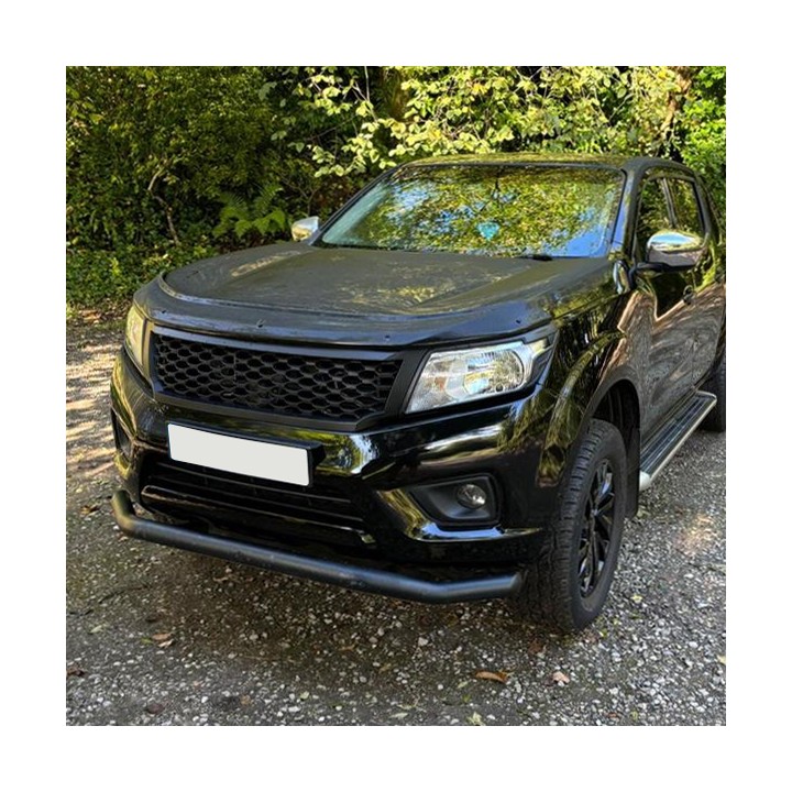 Grilă Față, Trux Plasă fără Camera, Culoare Negru Mat, Nissan Navara Cabină Dublă 2016 - 2021 - EDK.ro