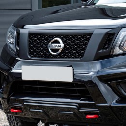 Front Grille, Predator Camera Mount, Color Matt Black, Nissan Navara Double Cab 2016 - 2021 - EDK.ro