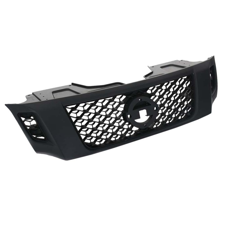 Grilă Față, Predator Camera Suport, Culoare Negru Mat, Nissan Navara Cabină Dublă 2016 - 2021 - EDK.ro
