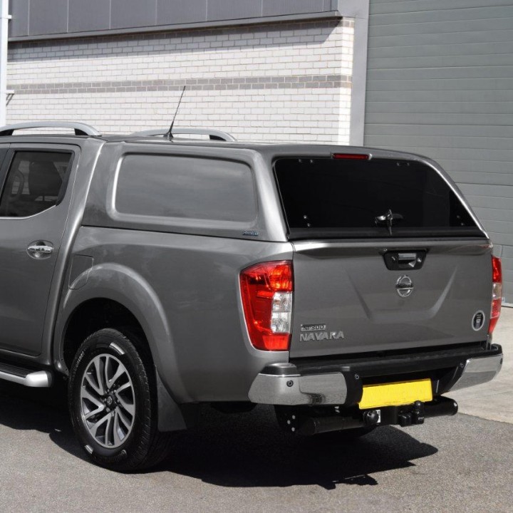 Hardtop Bed Cover, Aeroklas Commercial, Nissan Navara Double Cab 2016 - 2021 - EDK.ro