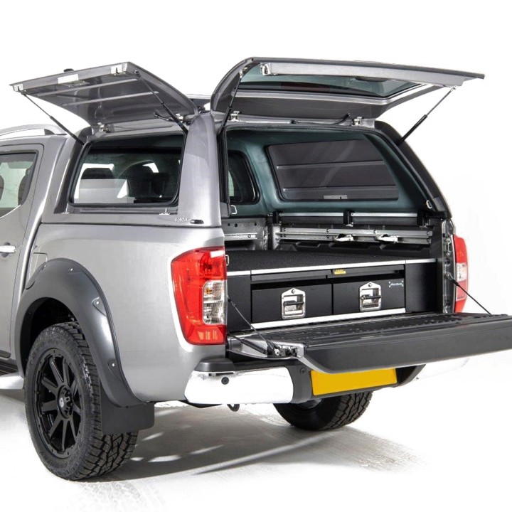 Hardtop Bed Cover, Alpha CMX, Nissan Navara Double Cab 2016 - 2021 - EDK.ro