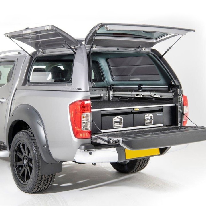 Hardtop Bed Cover, Alpha CMX, Nissan Navara Double Cab 2016 - 2021 - EDK.ro