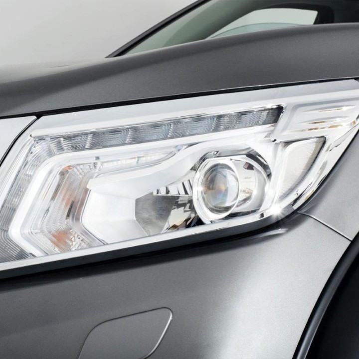 Headlight Covers, Trux, Color Chrome, Nissan Navara Double Cab 2016 - 2021 - EDK.ro