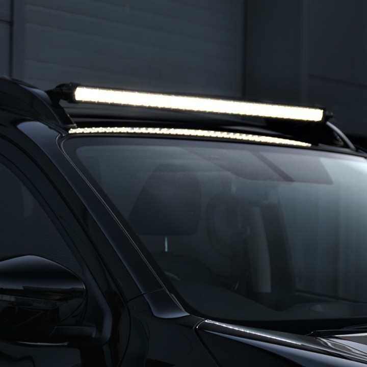 Kit de Integrare Proiectoare LED Omologate Pentru Plafon, Predator 36", Nissan Navara Cabină Dublă 2016 - 2021 - EDK.ro
