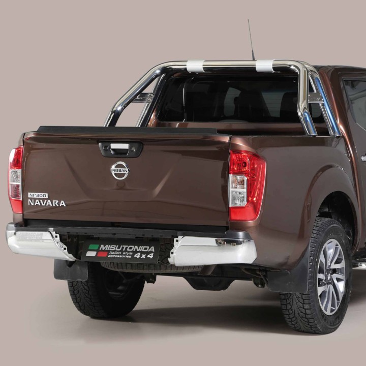 Stainless Steel Rollbar, Trux, Silver Color, Nissan Navara Double Cab 2016 - 2021 - EDK.ro