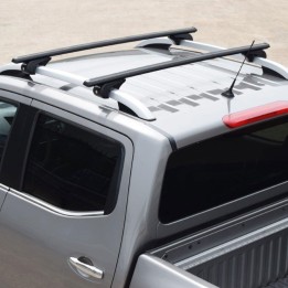Bare Transversale de Plafon, Trux Șine de Plafon, Culoare Negru, Nissan Navara Cabină Dublă 2016 - 2021 - EDK.ro