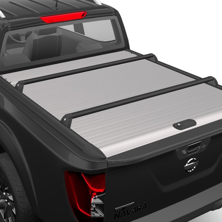 Bare Transversale de Plafon, Mountain Top Roll, Culoare Negru, Nissan Navara Cabină Dublă 2016 - 2021 - EDK.ro