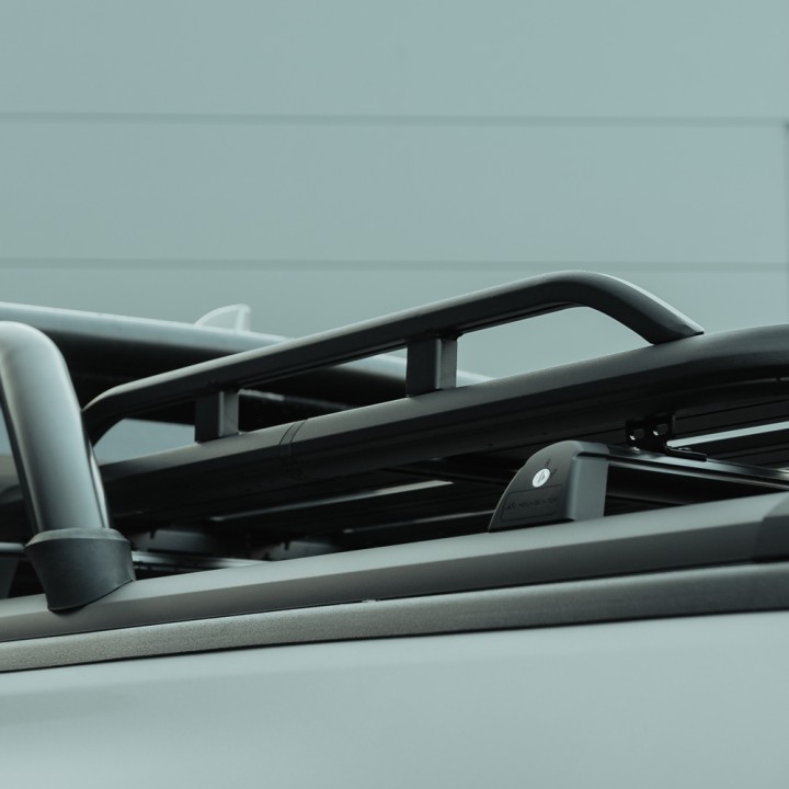 Platform Roof Rack, Predator Mountain Top Roll Tops - Side Rails, Nissan Navara Double Cab 2016 - 2021 - EDK.ro