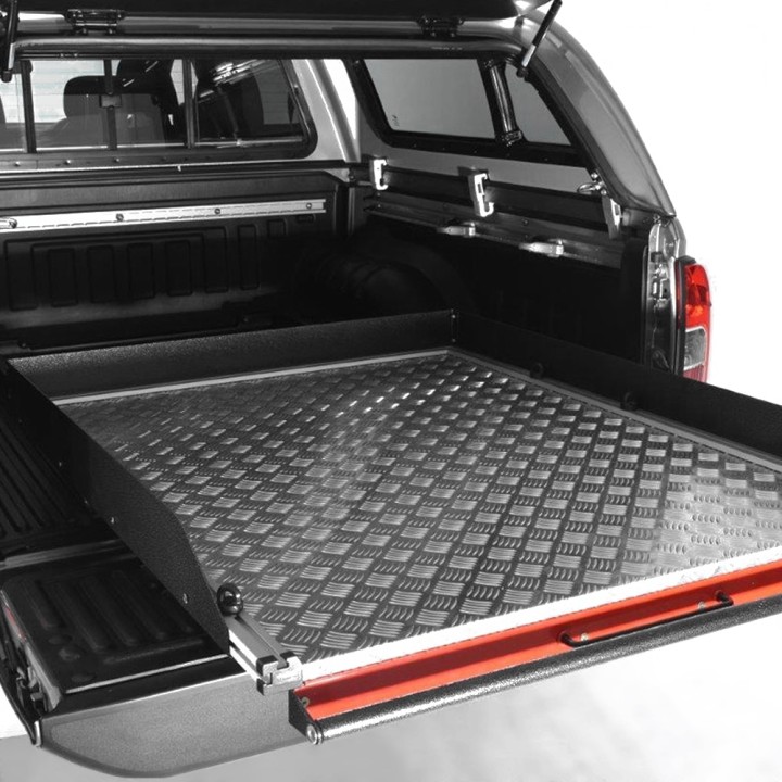 Sliding Bed Tray, ProTop Standard - Alloy, Nissan Navara Double Cab 2016 - 2021 - EDK.ro