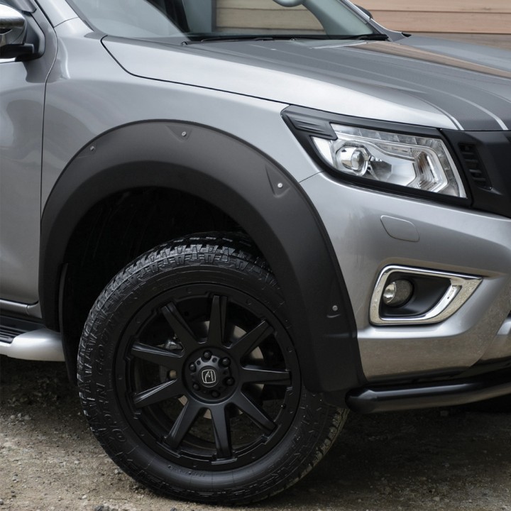 Fender Flares, Trux, Color Matt Black, Nissan Navara Double Cab 2016 - 2021 - EDK.ro