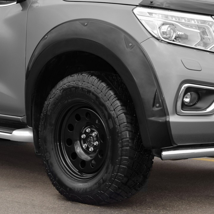 Fender Flares, Trux, Color Matt Black, Nissan Navara Double Cab 2015 - 2016 - EDK.ro