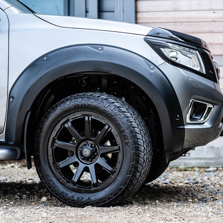 Fender Flares, Trux AdBlue, Color Matt Black, Nissan Navara Double Cab 2017 - 2021 - EDK.ro