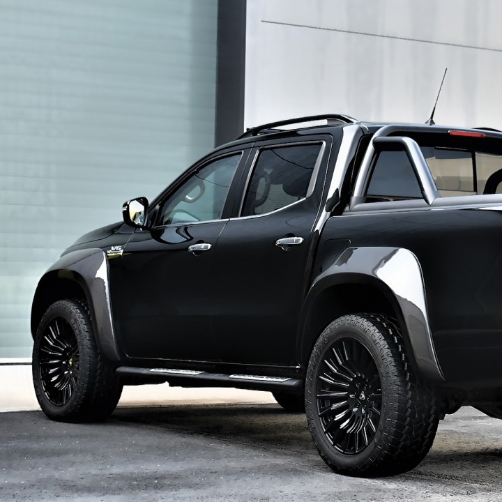 Fender Flares, Predator AdBlue Monster in Fibre, Color Carbon, Nissan Navara Double Cab 2017 - 2021 - EDK.ro