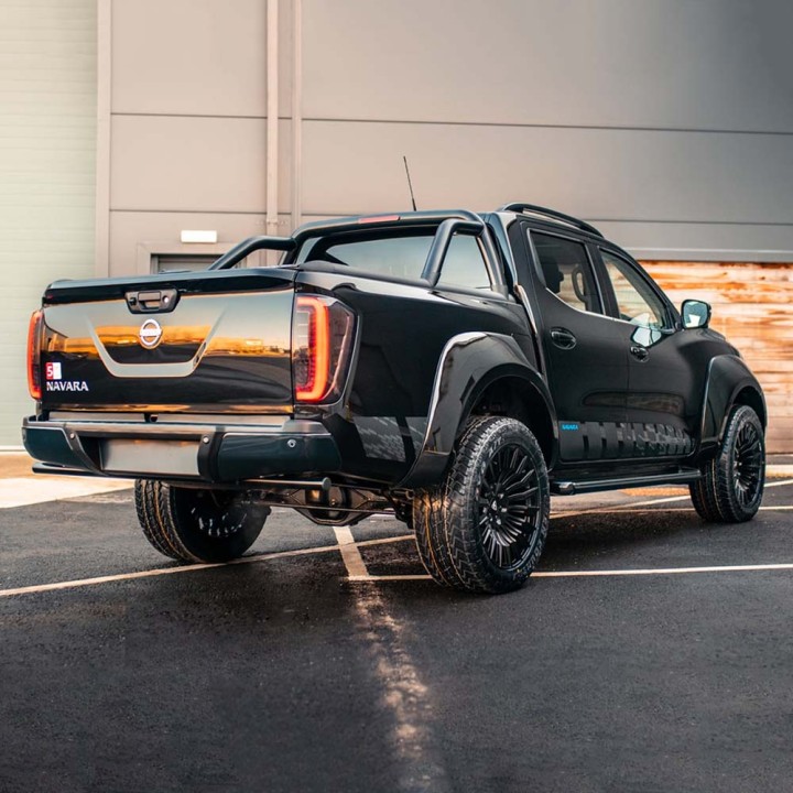 Fender Flares, Predator AdBlue Monster in GNO, Color Black, Nissan Navara Double Cab 2017 - 2021 - EDK.ro