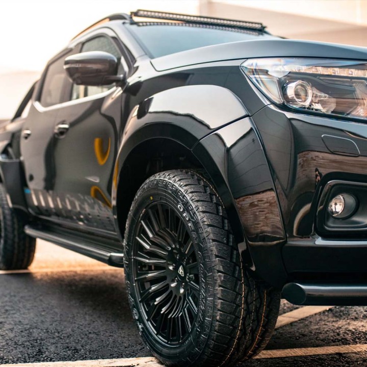 Fender Flares, Trux AdBlue Monster in Gloss, Color Primer, Nissan Navara Double Cab 2017 - 2021 - EDK.ro