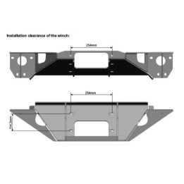 Placă de Montare Troliu, Trux Bară Față, Nissan Navara Cabină Dublă 2016 - 2021 - EDK.ro