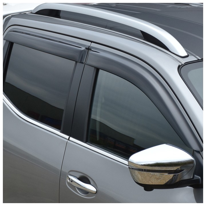 Set 4 Paravânturi, Trux, Culoare Fumuriu Închis, Nissan Navara Cabină Dublă 2016 - 2021 - EDK.ro
