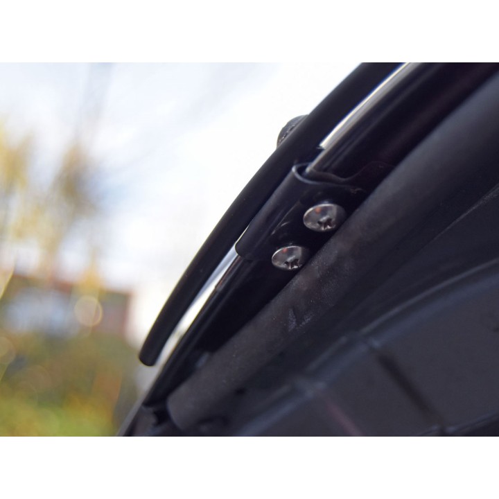 Deflector Capotă, Trux Logo, Culoare Fumuriu Închis, Nissan Navara Cabină Dublă / Cabină Extra 2016 - 2021 - EDK.ro