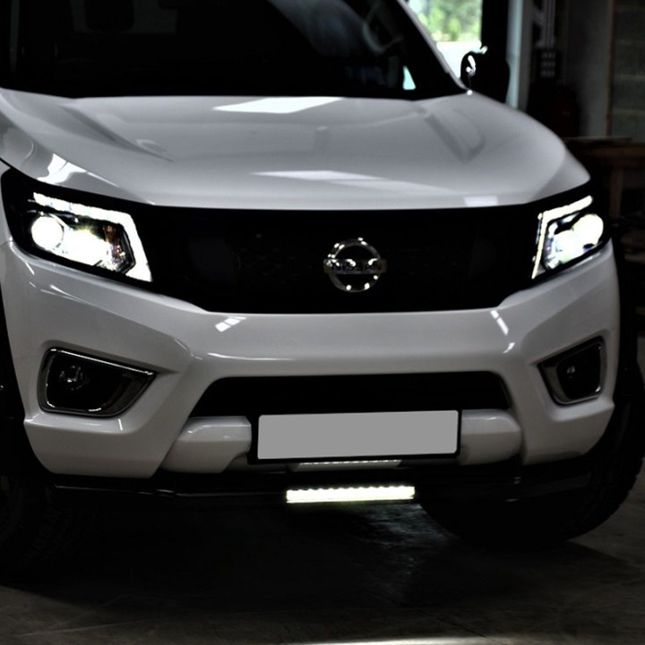 Bullbar Off-Road, Trux Spoiler Bar cu Lumini LED, Nissan Navara Cabină Dublă / Cabină Extra 2016 - 2021 - EDK.ro
