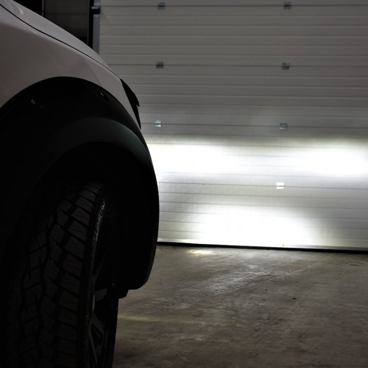 Bullbar Off-Road, Trux Spoiler Bar cu Lumini LED, Nissan Navara Cabină Dublă / Cabină Extra 2016 - 2021 - EDK.ro