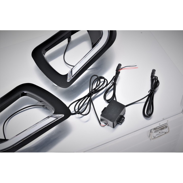 Daytime Running Lights, Predator LED, Nissan Navara Double Cab / Extra Cab 2016 - 2021 - EDK.ro