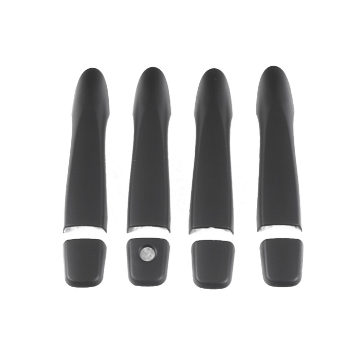 Door Handle Covers, Trux, Color Matt Black, Nissan Navara Double Cab / Extra Cab 2016 - 2021 - EDK.ro